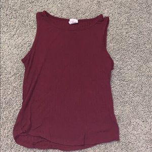 Burgundy tank top